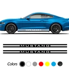 Наклейки для спортивных автомобилей стильные Авто длинные боковые полосы наклейки виниловая пленка Стайлинг Тюнинг автомобиля для Ford Mustang автомобильные аксессуары
