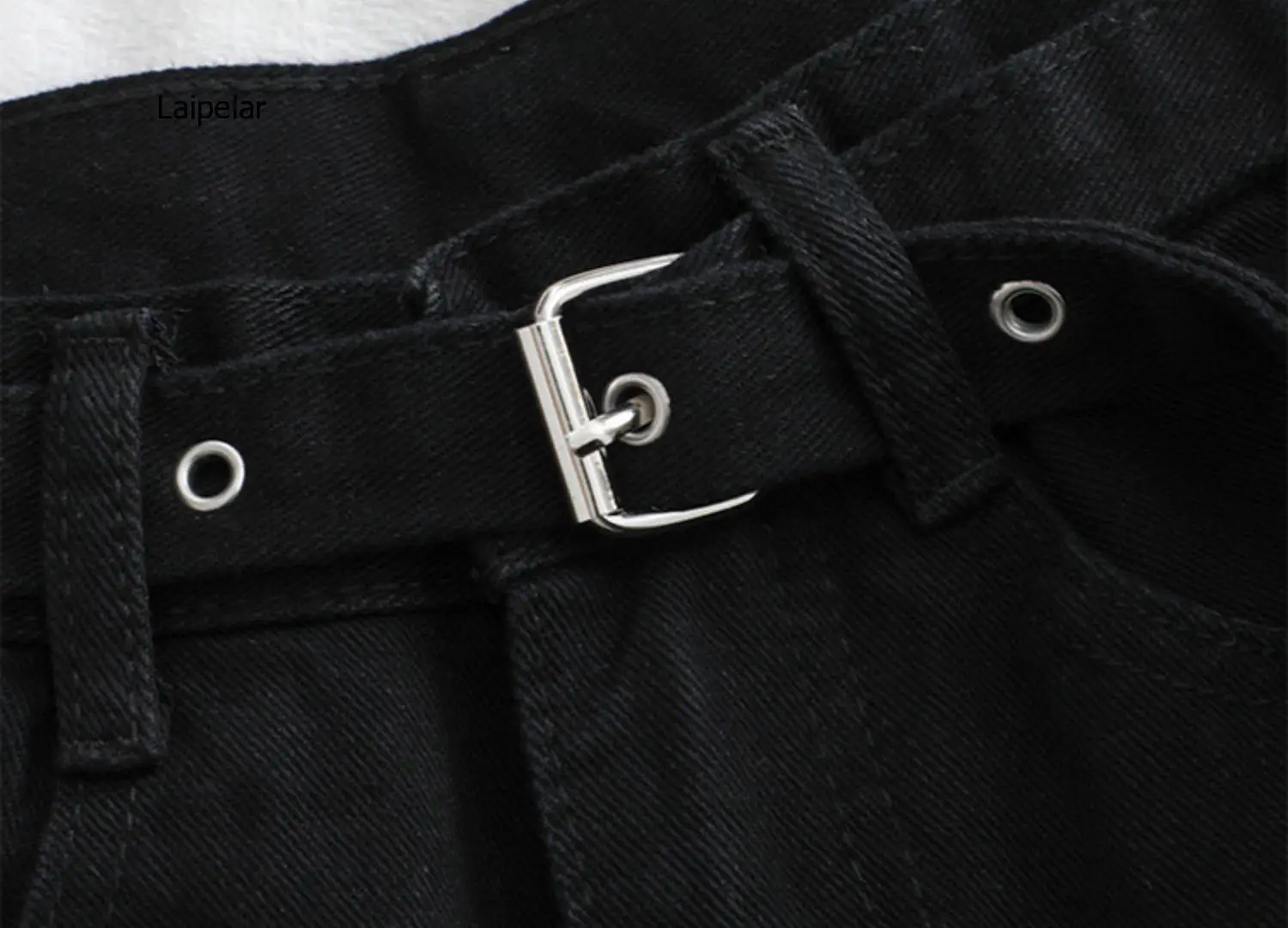 Корейские прямые джинсы для женщин с высокой талией штаны большими карманами