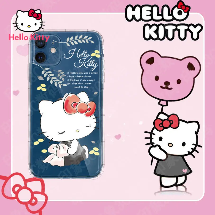 

Hello Kitty cartoon case for iPhone13/13Pro/13Promax/13mini/6/6s/7/8P/X/XR/XS/XSMAX/11/12Pro/12mini Silicone Phone Case Cover