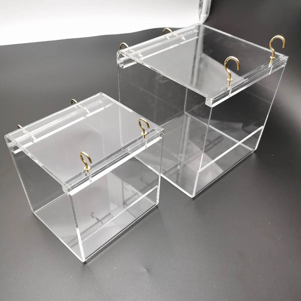 

Bird Bathtub Hanging Bird Bath Bowl Transparent Acrylic Bird Bath House