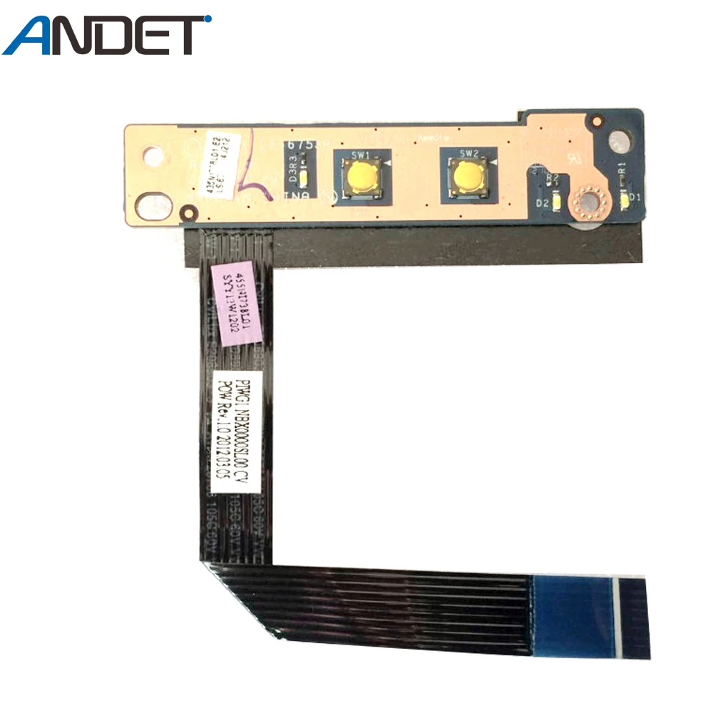 Новый оригинальный переключатель для Lenovo G770 G780 кнопка питания плата выключателя