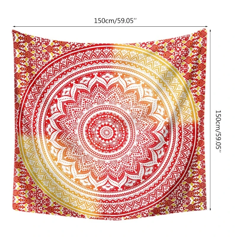 

Bohemian Tapestries Mandala Hippie Tapestry Wall Hanging Tapestries Beach Towel Shawls Yoga Mat 150150cm