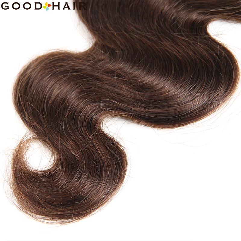 

Brazilian Medium Brown Human Hair Bundles 8-26 Inch Body Wave Non-Remy Human Hair Weave Bundles 1/3/4PCS Bundles Deals GOOD HAIR