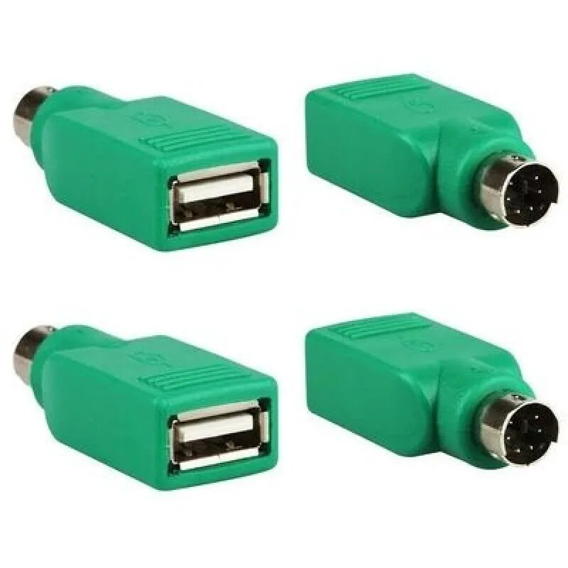 PS2 к USB конверсионная головка настольный компьютер Женский Мужской адаптер вилка