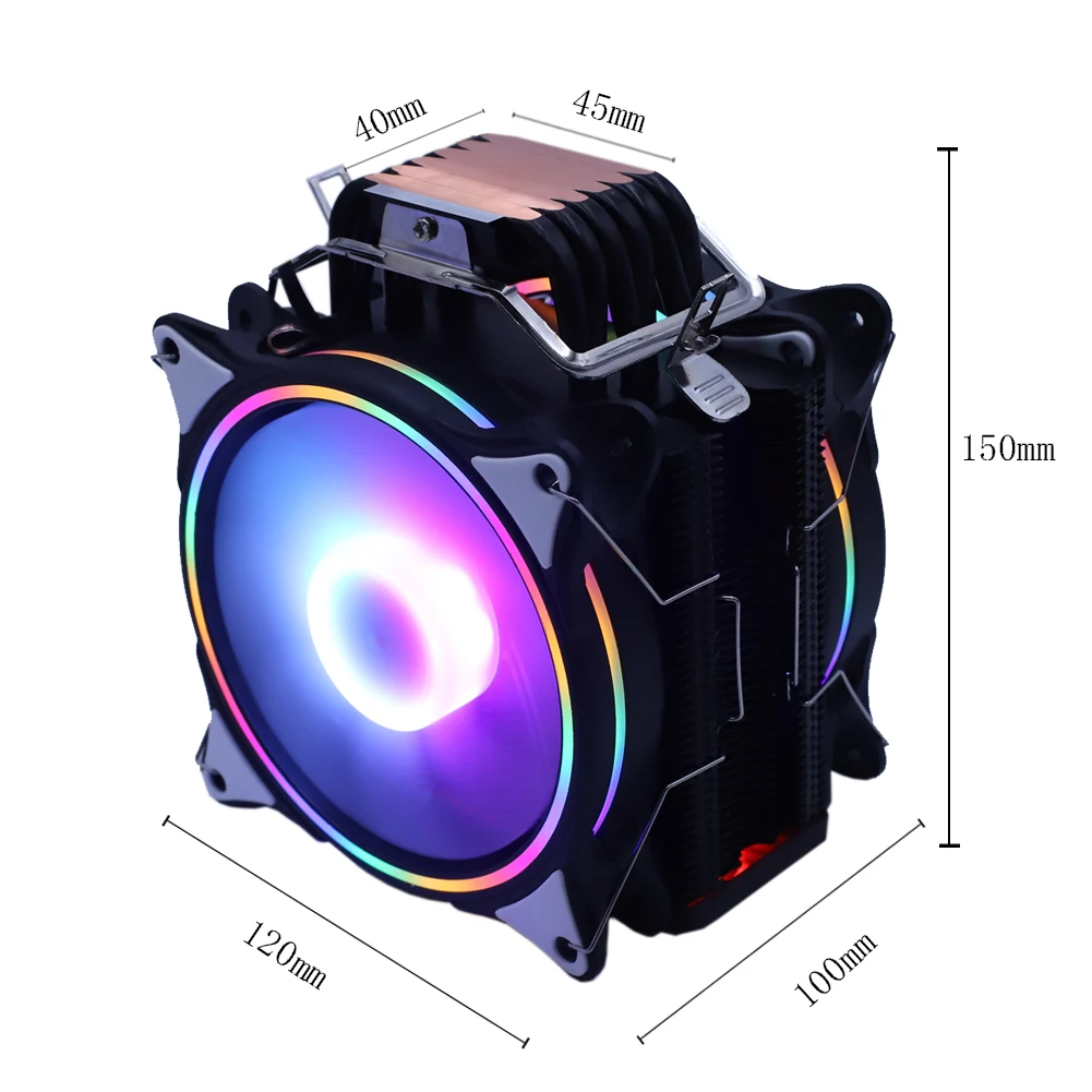 2020 новые Процессор охлаждающий вентилятор 120 мм 160W TDP Охлаждение Шим 4PIN для LGA 115x1366