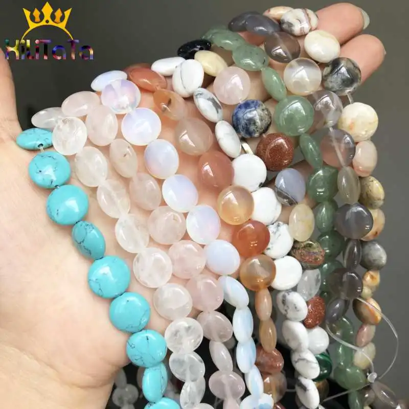 Круглые бусины 12*12 мм смешанные каменные из натурального агата бирюзы авантюрина