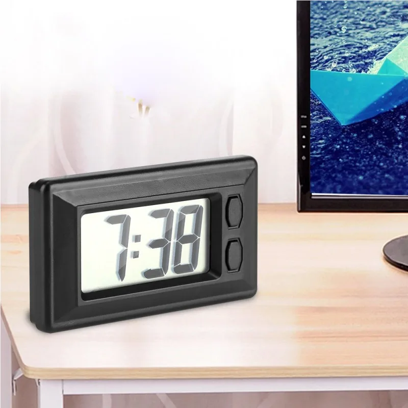 Car Clock LCD Screen Electronic Watch Dashboard Large Digital Time Self-Adhesive Bracket Accessories | Автомобили и мотоциклы