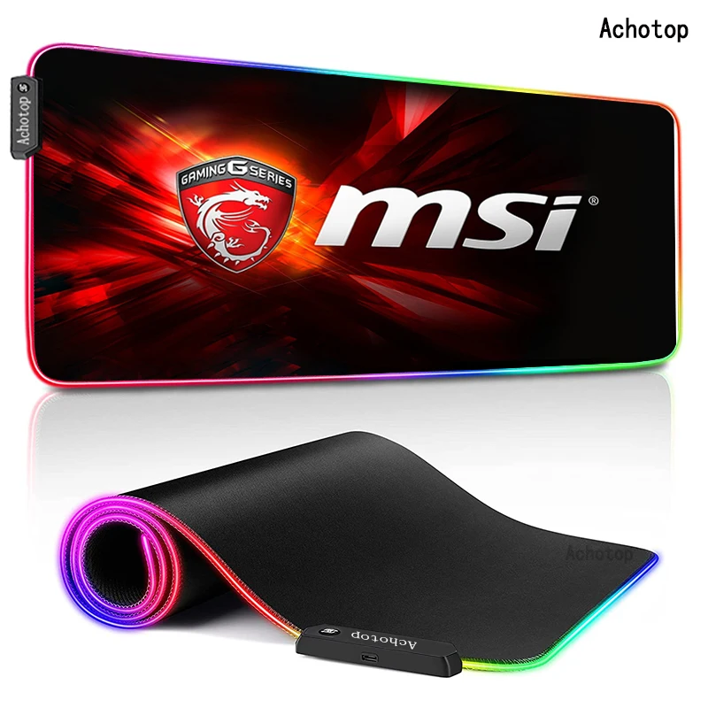 

MSI игровой коврик для мыши, компьютерный коврик для мыши, большой RGB-коврик для мыши, игровой коврик XXL, большой коврик для мыши, игровой коври...