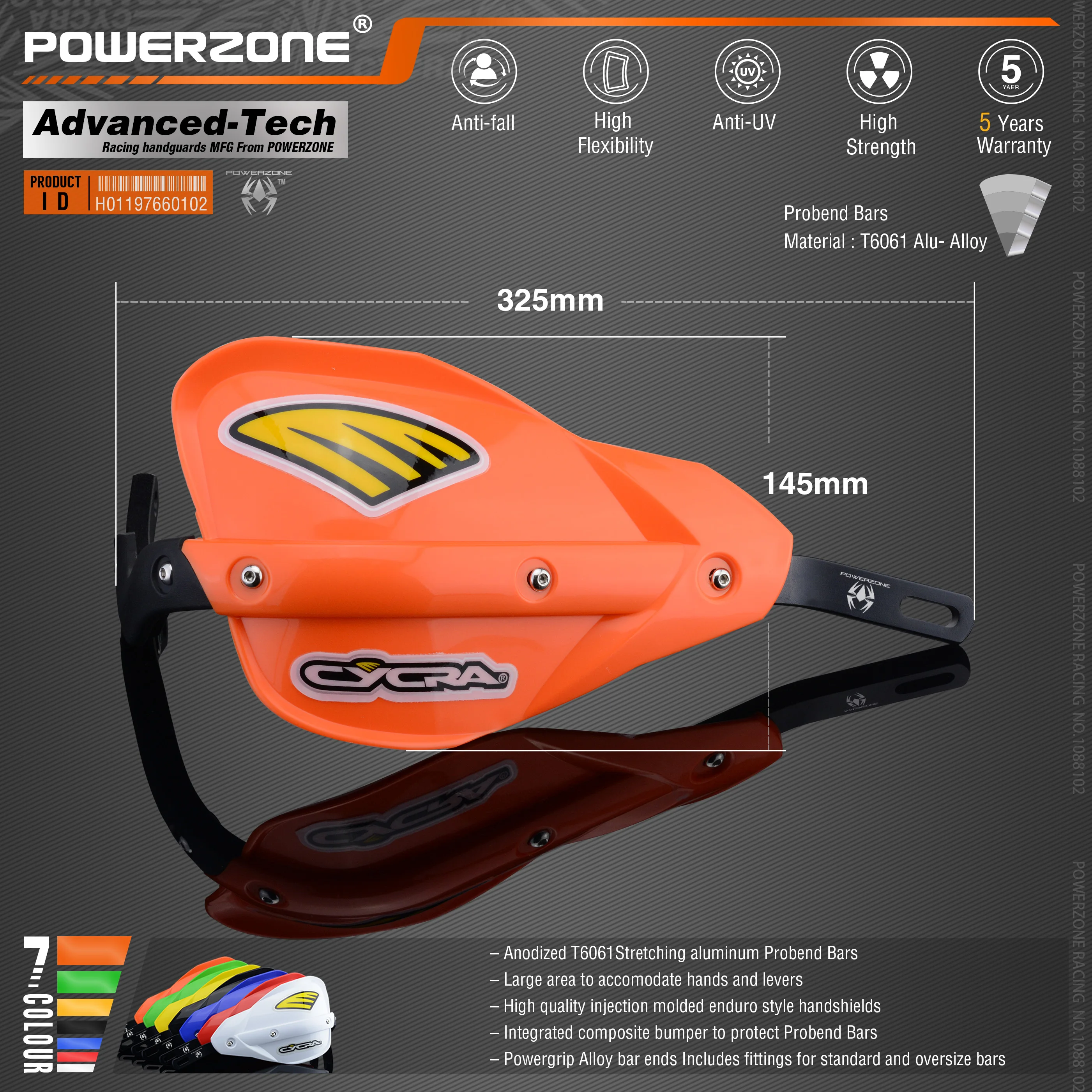 Powerzone Probend рукавицы для Honda KTM ADV EXC EnduroHusqvarna TE CRF WRF DRZ KLX Мотоцикл Байк ATV руль