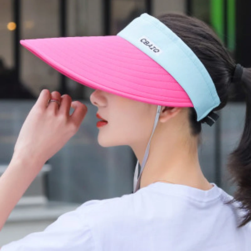 Шляпа от солнца Foux женская с широкими полями складная УФ шляпа со шнуровкой