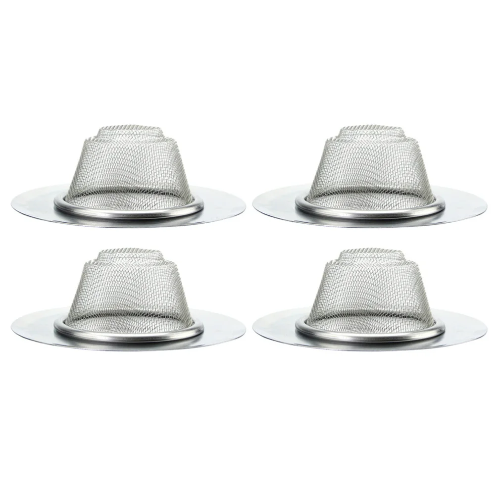 4 шт. круглые фильтры для раковины практичный металлический прочный антиблочный