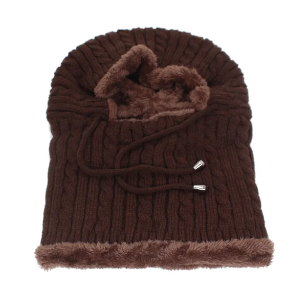 coffee Skullies Beanies женские зимние трикотажные изделия Beanie женский зимний шарф шапки для женщин Gorro шотландская шапочка с защитой зимняя шапка - Цвет: coffee