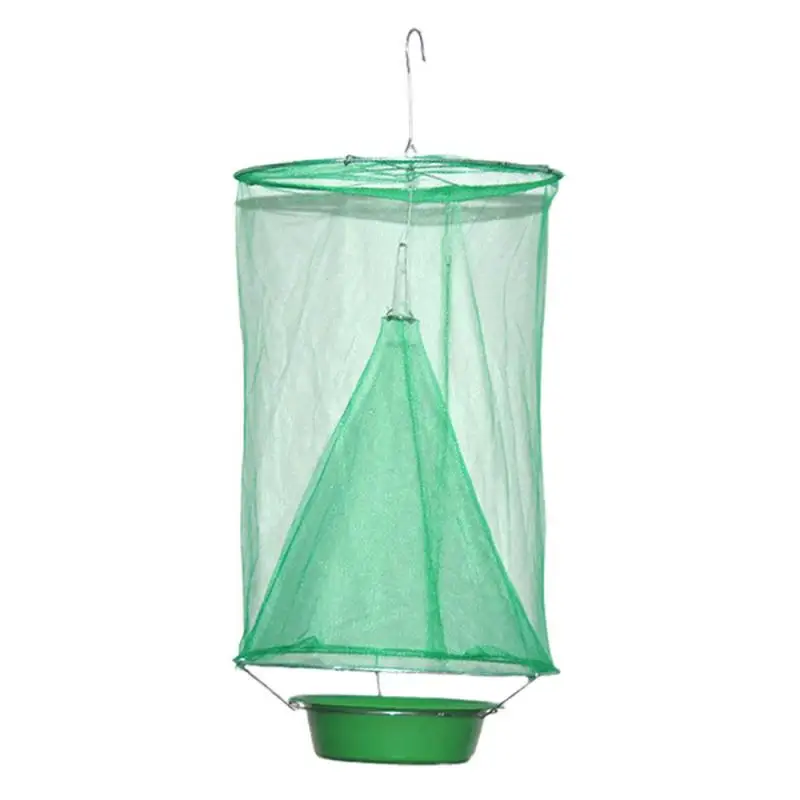 

1Pcs Pest Control Reusable Hanging Fly Catcher Killer Flies Mosquito Flytrap Cage Net Trap Bug Catch Home Garden antimosquitos