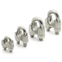 u type clamp wire rope clips m234568101214mm wire rope clip cable bolts rigging hardware clamps 304 stainless steel