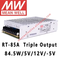mean well rt 85 series acdc 85w triple output switching power supply meanwell online store