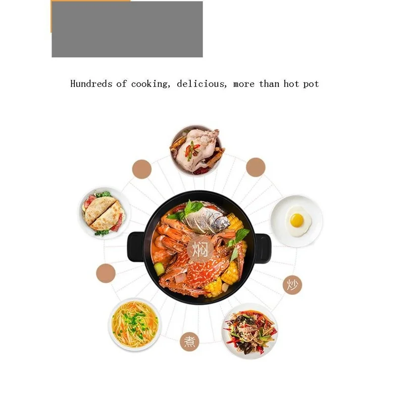 cuisine enseres home keukenapparatuur restaurant equipment kitchen electrical appliance aparato de cocina electric skillet free global shipping