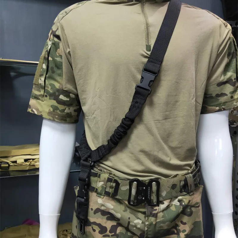 

Tactical Single Point Gun Sling Shoulder Strap Rifle Rope Belt with Metal Buckle Shot Gun Belt Hunting Accessories Tactical Gear