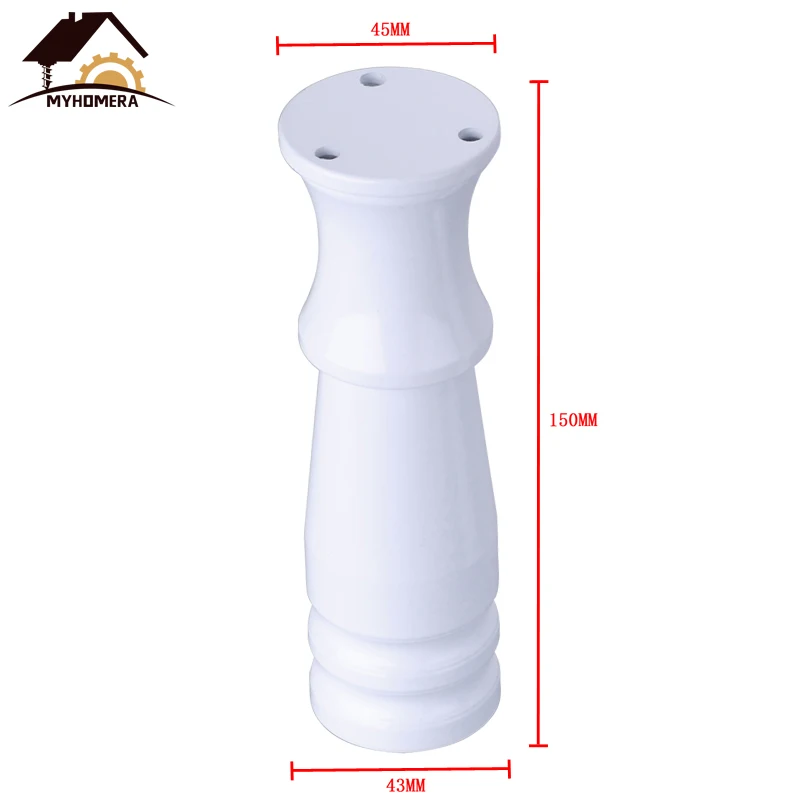 Color B 150mm Myhomera 80 мм-150 мм мебельные ножки, регулируемые ножки для шкафа, дивана, алюминиевый шкаф, журнальный чайный столик, ванная комната, защитная ножка - Цвет: Color B 150mm