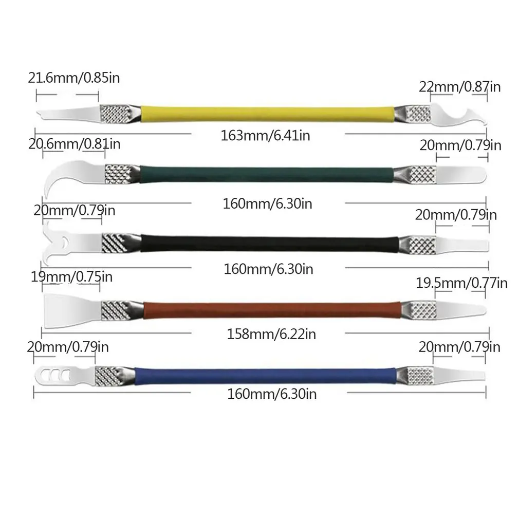 

5 Pieces CPU Prying Knife Removal Mobile Phone Repairing Instrument Motherboard Chip Spatula Removal Tool