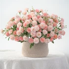 31 см искусственные цветы гвоздики букет дешевые искусственные цветы для дома Свадебные украшения в помещении