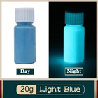 20 г светильник синий светится в темноте флуоресцентная краска для вечерние украшения ногтей Рождество фосфор Pigme