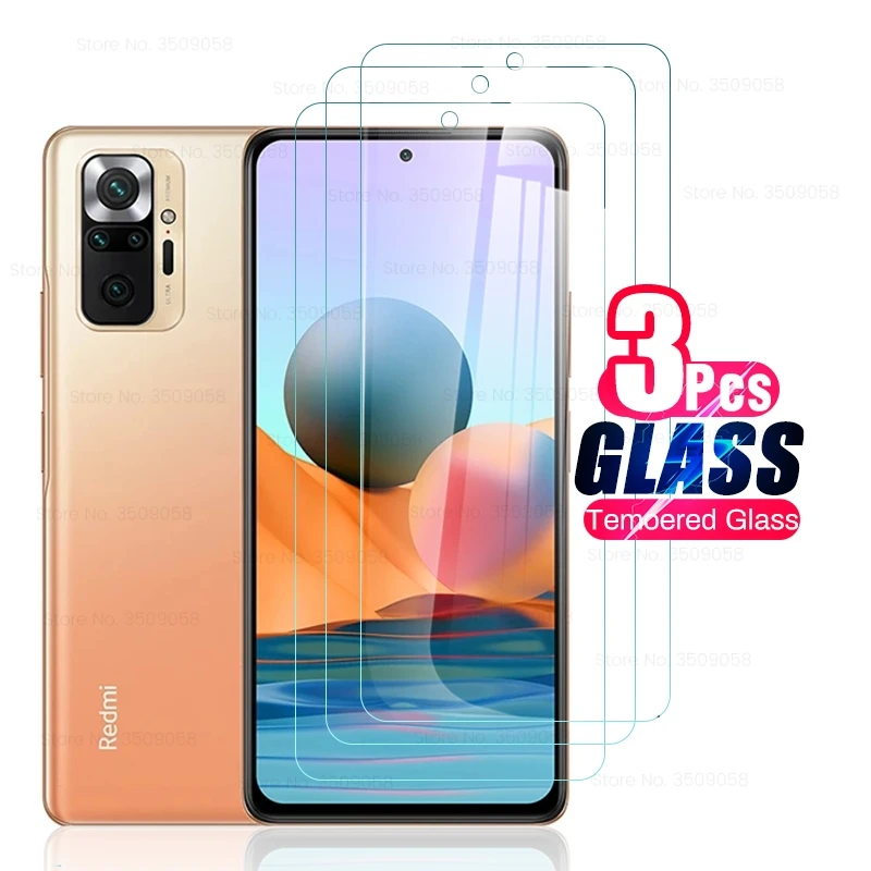 

protective glasses redmy redme note 10 pro not 10pro glas 3pcs tempered glass for xiaomi redmi note10 pro screen protectors film