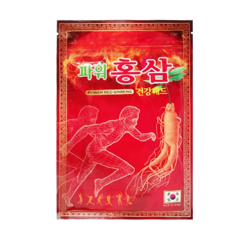 

100pcs Red Ginseng Paste Pain Relief Patch Neck Muscle Cervical Joint Medical Plaster Rheumatic Arthritis Body Herbal Plaster