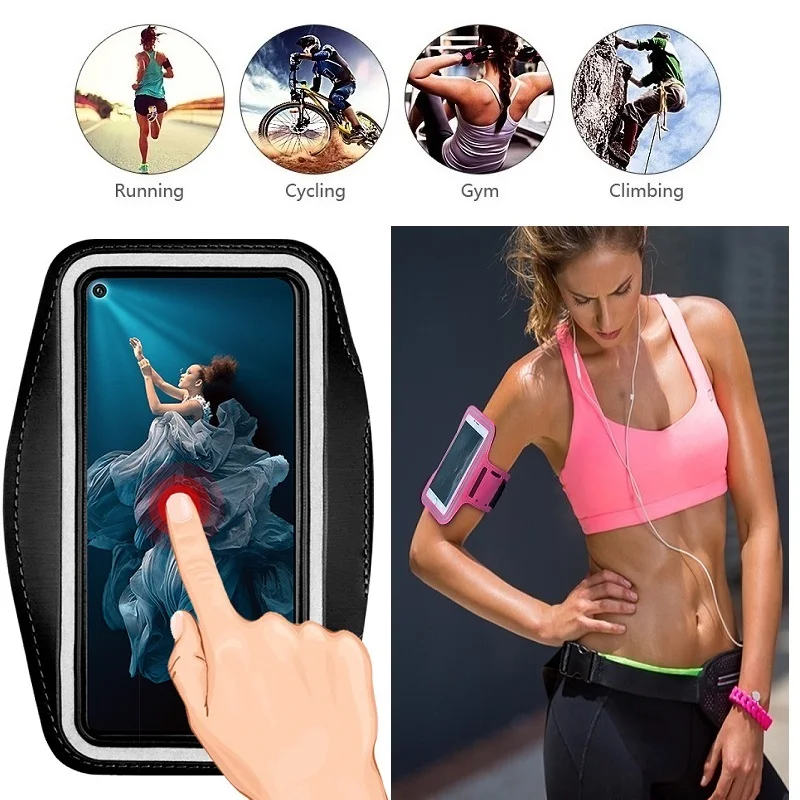 Мобильный телефон сумка для бега держатель браслета Huawei Honor 20i 10i 9i 20 9 8 Mate 10 30 Pro Lite