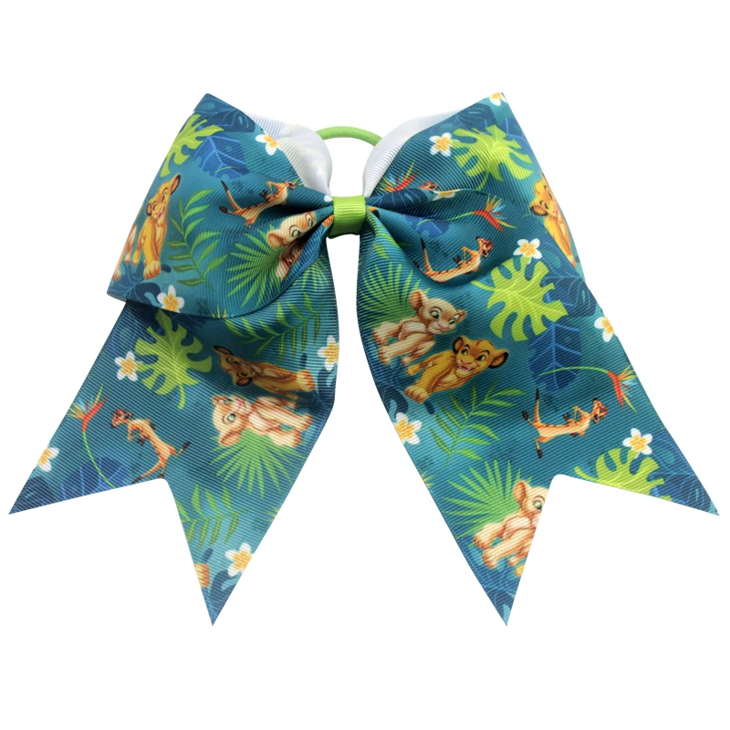 7 дюймов Новые банты для волос Король Лев Хэллоуин Веселые девочек эластичные