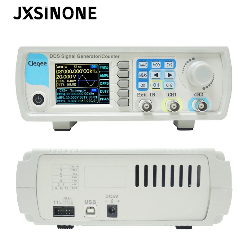JXSINONE JDS6600-60M 60 МГц двухканальный генератор сигналов произвольной формы DDS
