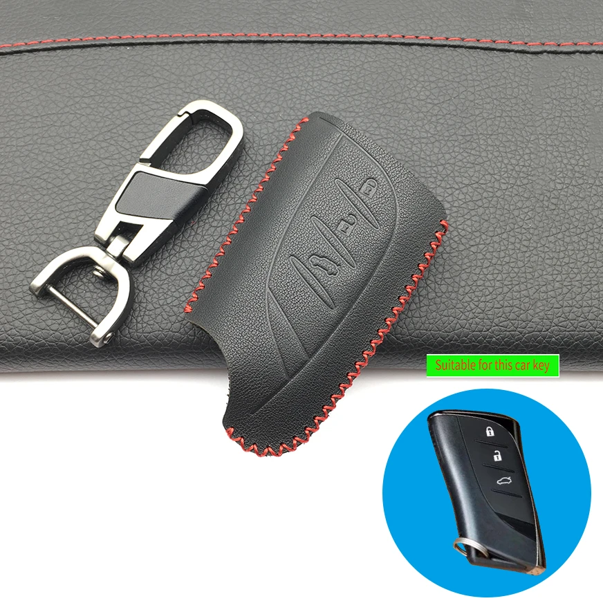 Модный стильный кожаный смарт-чехол для автомобильного ключа с верхним слоем 100%
