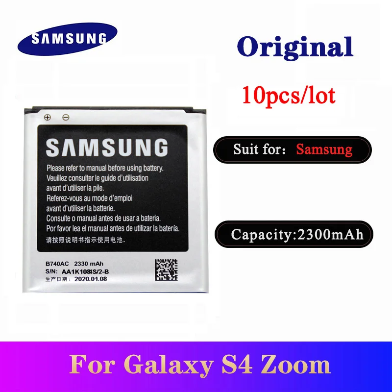 10 шт./лот B740AC Оригинальный аккумулятор для Samsung Galaxy S4 зум C101 C105 C105K C105A C101L C101S Batteria