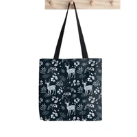 2021 shopper northern forest printed tote bag women funny harajuku shopper handbag girl shoulder shopping bag lady canvas bag