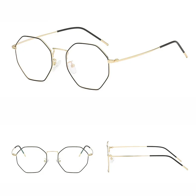 Оправа для очков в винтажном стиле мужчин и женщин многоугольная модная