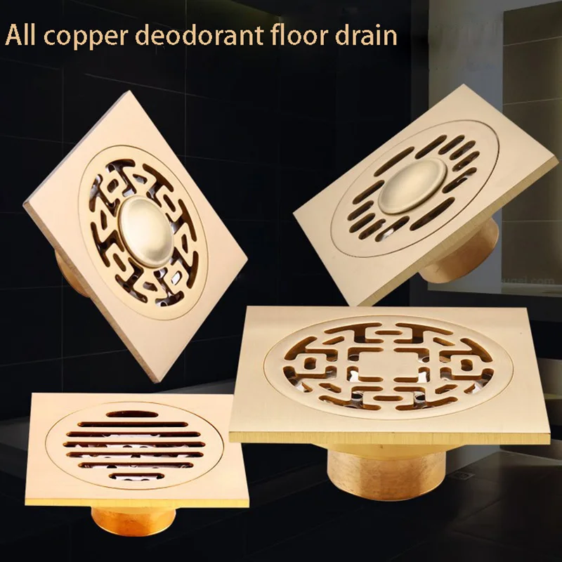 Все copper10 * 10 см дезодорант для слива пола натуральный медный Слив пола| |