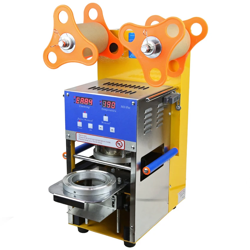 400-600 чашки/ч полно Автоматическая Боба Bubble Чай запайщик стаканов Machine_Cup запайки _