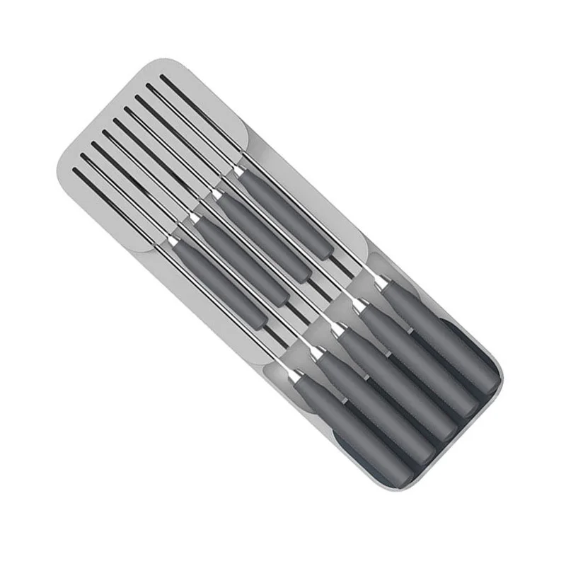 Универсальная стойка для хранения ножей кухонный ящик столовых приборов