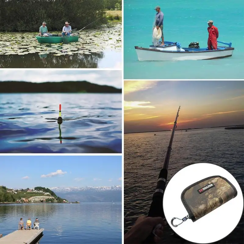 Сумки для рыбалки нейлоновые наживки с крючком приманки рыба поясная сумка