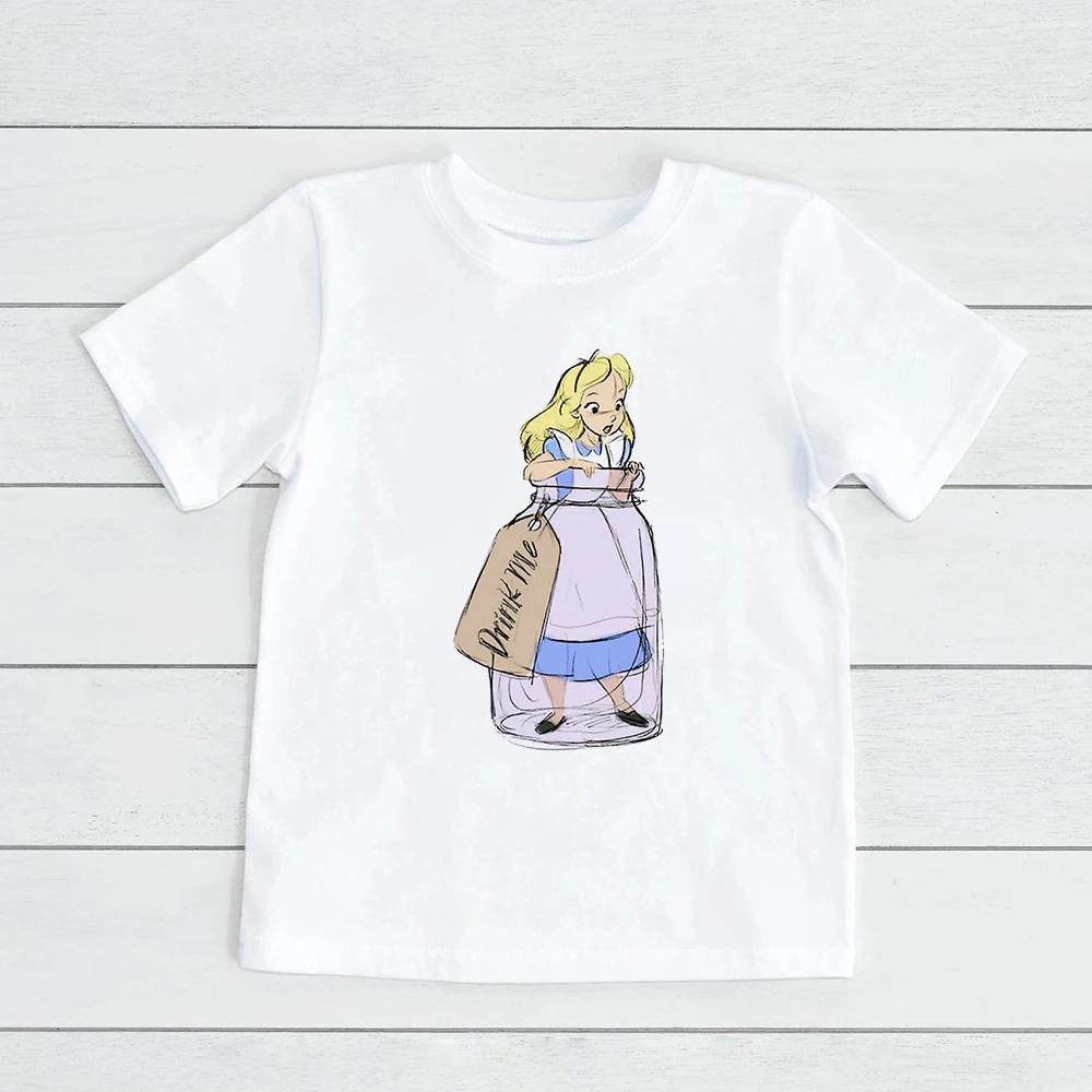 

Hip Hop Fashion T-shirt Kids Alice In Wonderland Streetwear Clothes Ulzzang Tshirt Vintage T Shirt Children Harajuku Tee