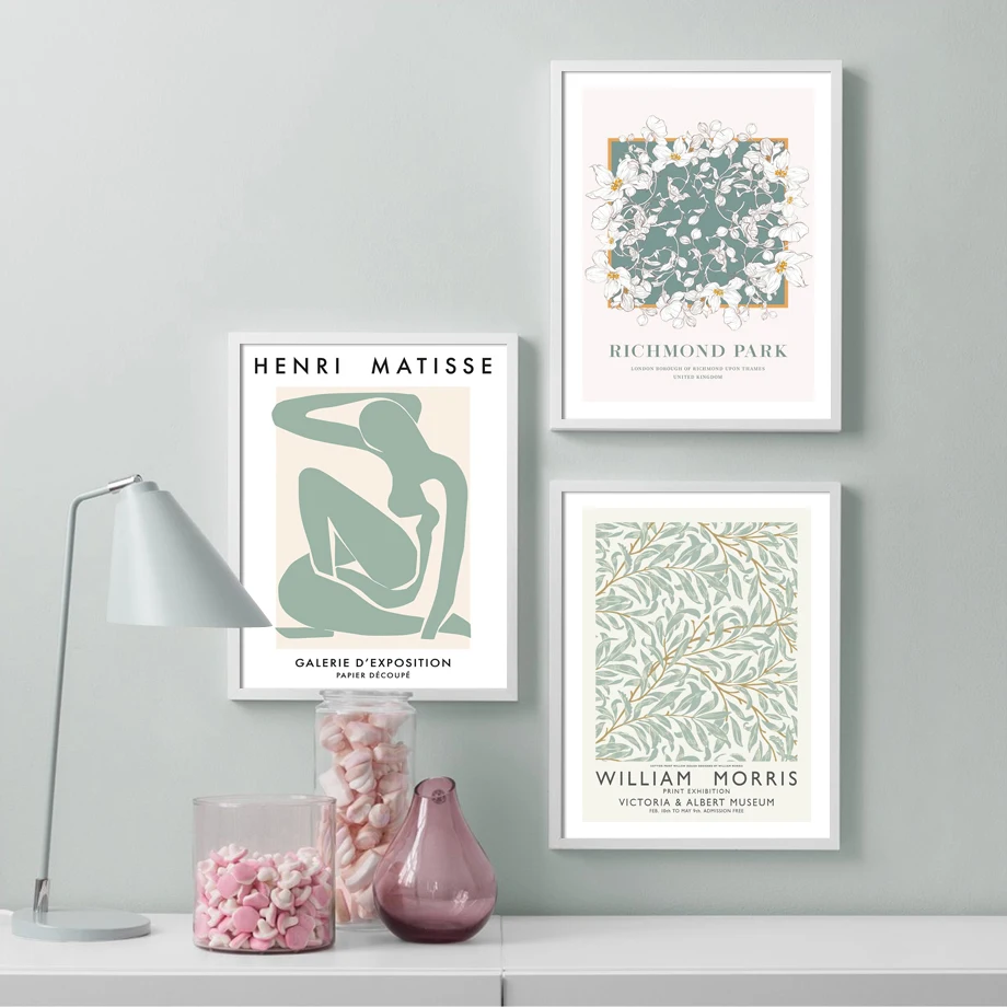

William Morris Picasso Matisse Abstract Wall Art Canvas Painting Nordic Posters And Prints Wall Pictures For Living Room Decor