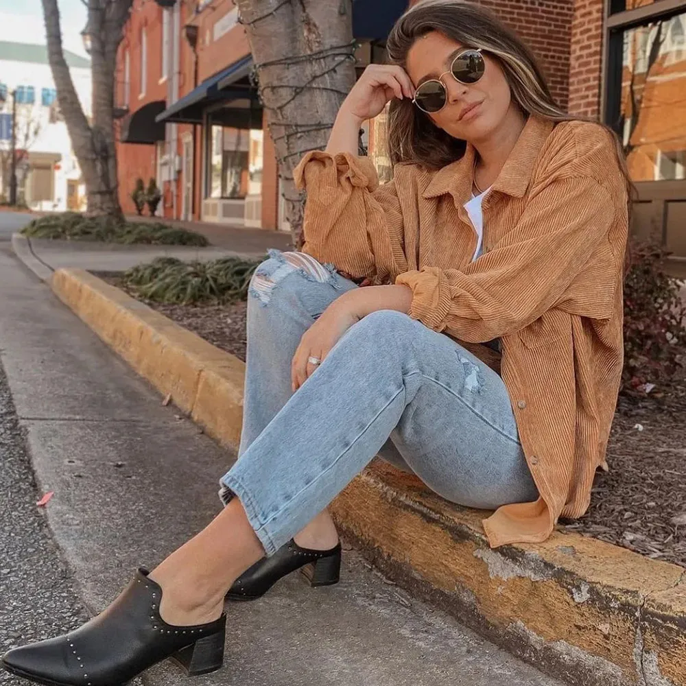 

korean fashion clothing spring fall ladies corduroy shirts casual turn down collar blouse chic blusas mujer de moda 2021