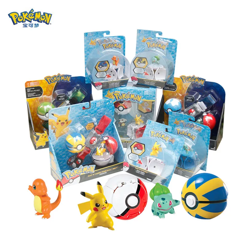 TOMY Покемон Бал эльфов ремень покебол Pikachu с героями из мультфильмов Маскарадный