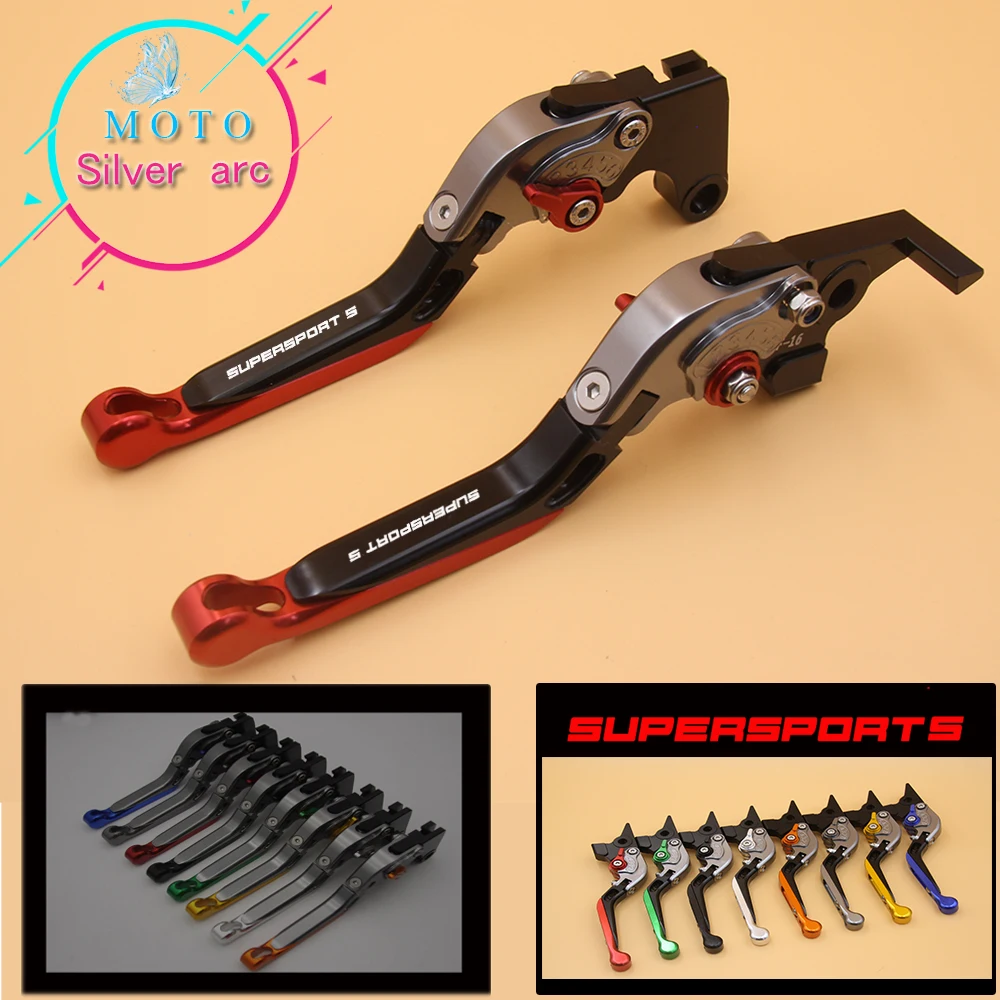 Новый с логотипом красный и Титан CNC регулируемые складные выдвижные рычаги