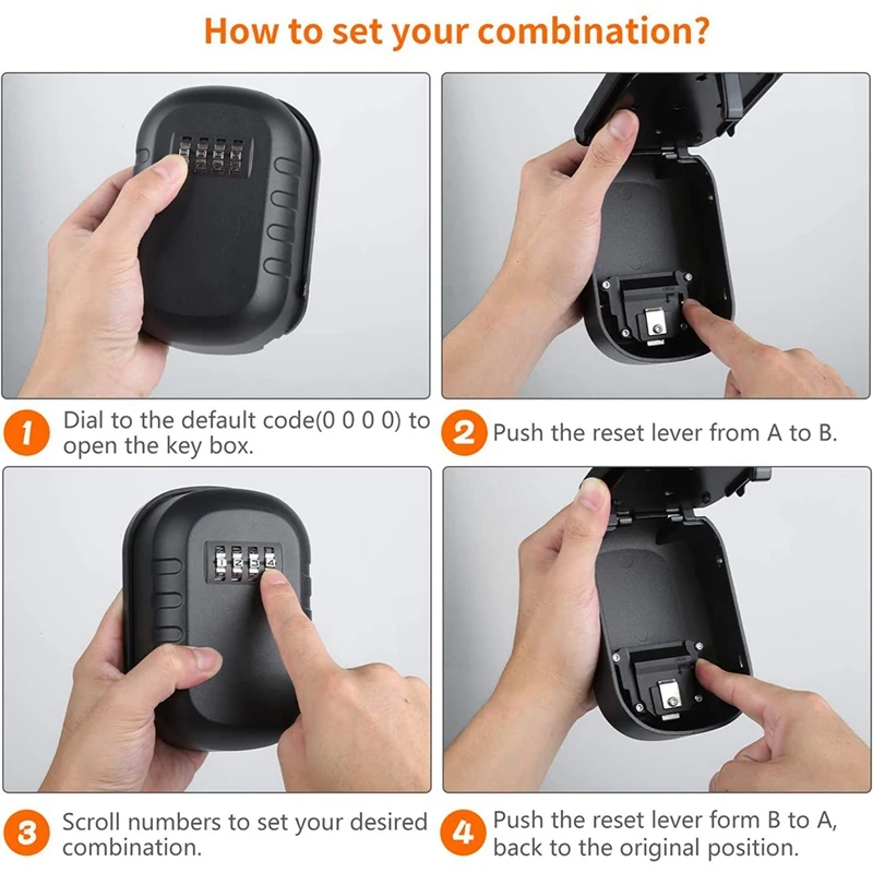 Замок с ключом коробка настенное крепление 4 цифры по ценам от производителя