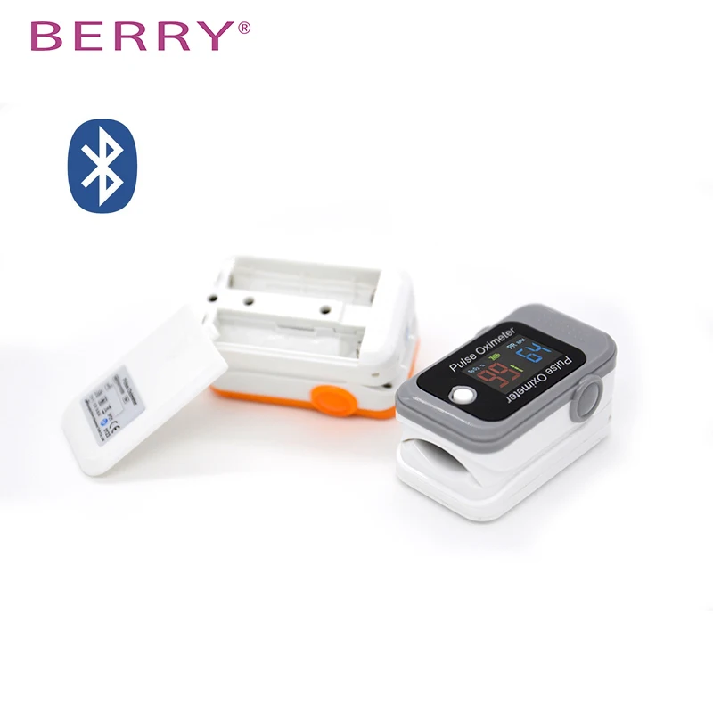 BERRY bluetooth пальцевой Пульсоксиметр оксиметр de Dedo пальцевой Пульсоксиметр кислорода в крови Saturometro SPO2 PR