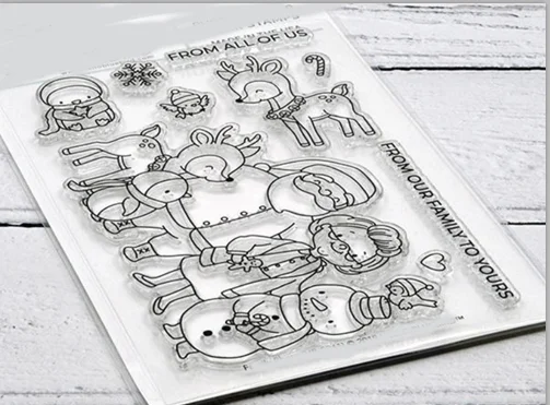 Маленькие животные прозрачный силиконовый штамп/печать для сделай сам