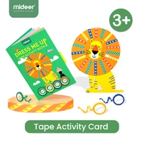 mideer childrens educational card toys tape activity book paste stickers by hand over 3 years old