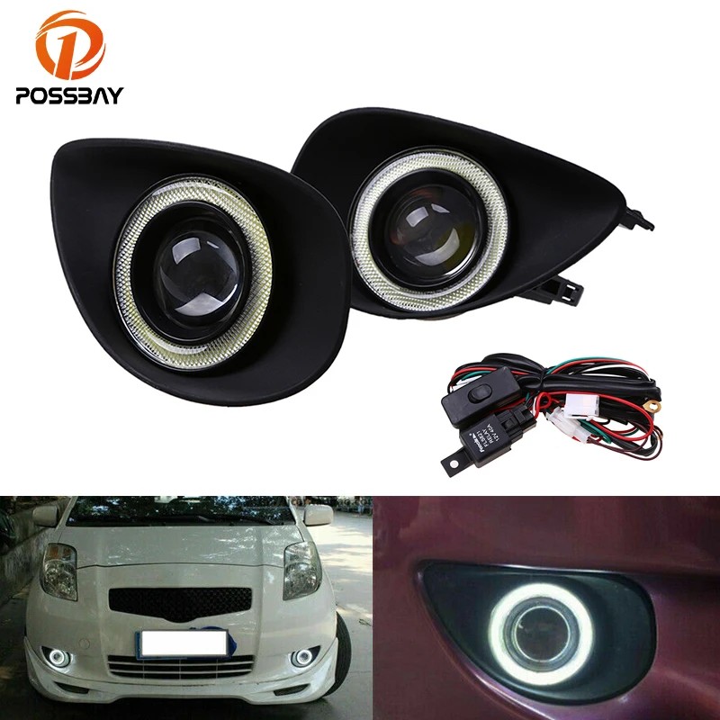 2 шт. Автомобильные светодиодные противотуманные светильник с белым Ангельские