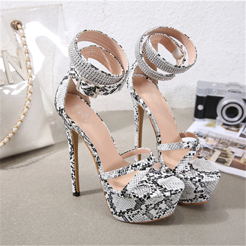 2020 г. новые летние пикантные женские босоножки на высоком каблуке 17 см со