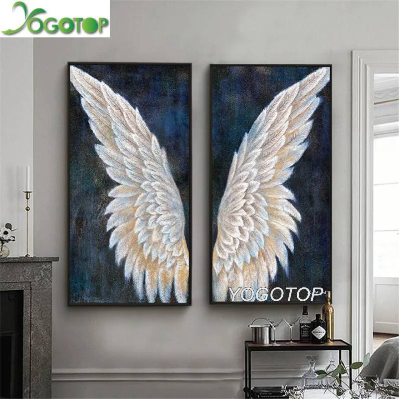 Большие винтажные Крылья Ангела 5D Сделай Сам алмазная живопись полная вышивка